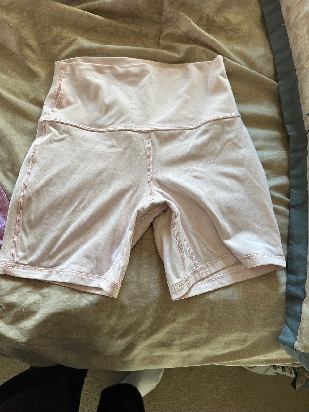lululemon athletica Pale Pink High-Rise Bike Shorts